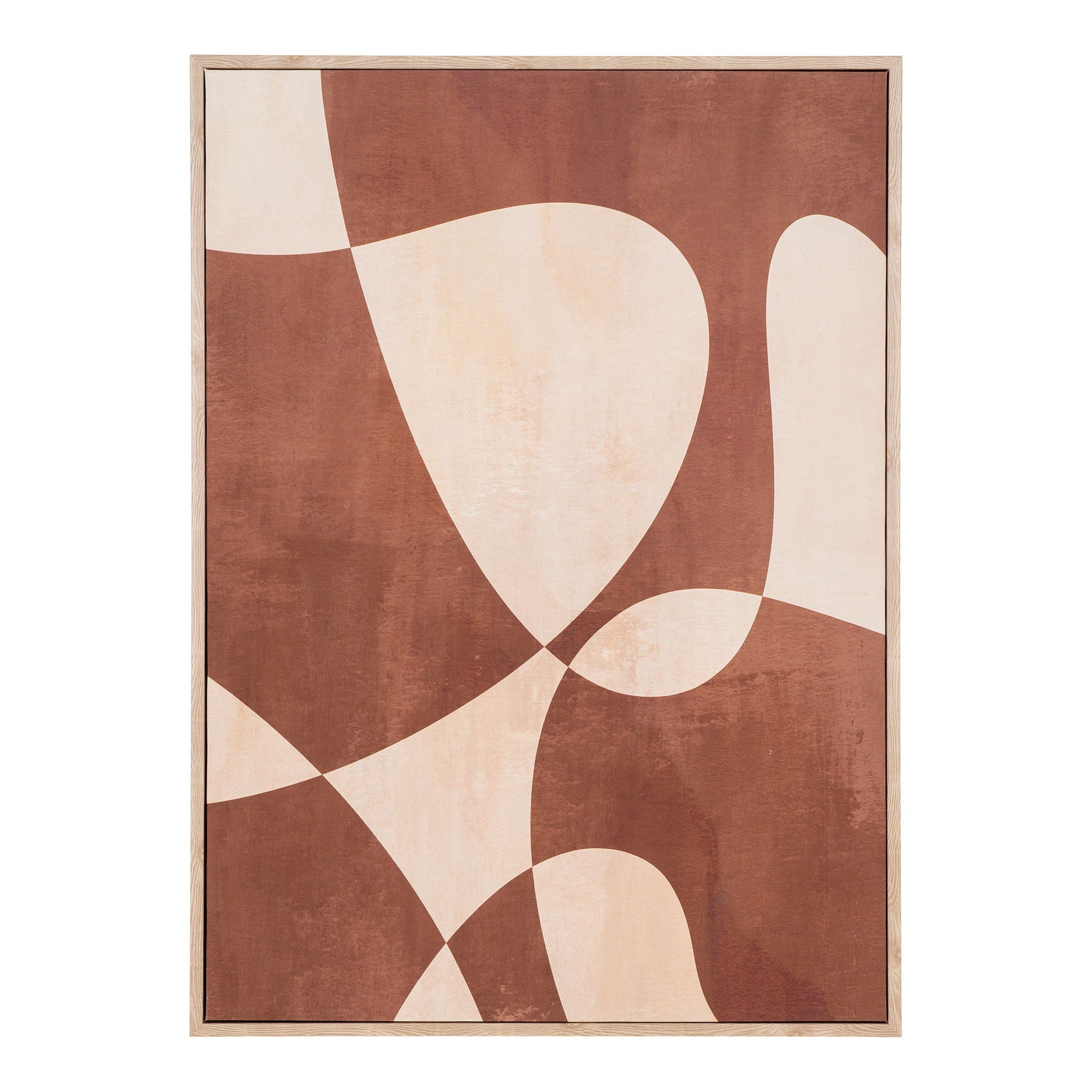Farbe Cape Town – Leinwandbild, braun/beige, 50×70 cm